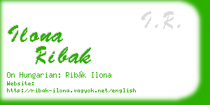 ilona ribak business card